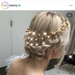 Lelet NY Drops Metal Halo headpiece